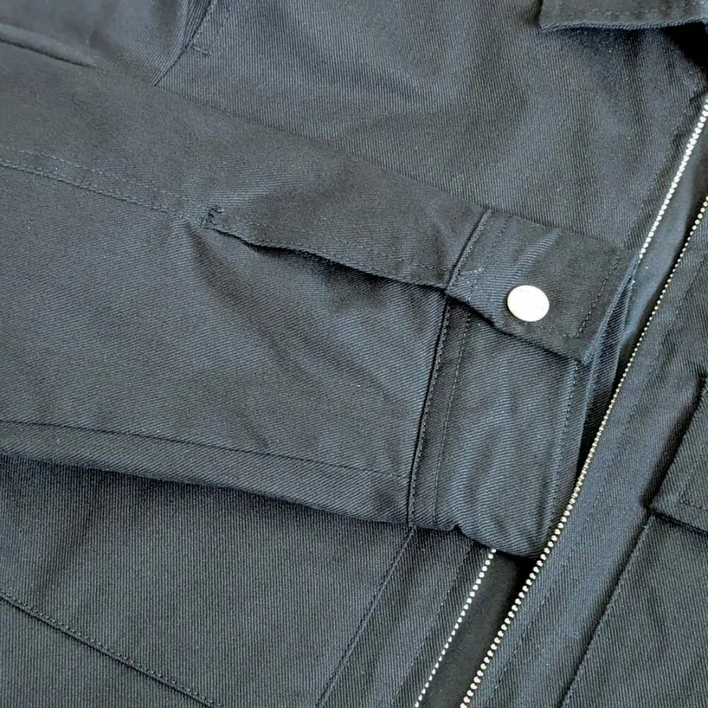 Zara // Pocket Overshirt // Black // S